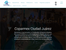 Tablet Screenshot of coparmexjuarez.org